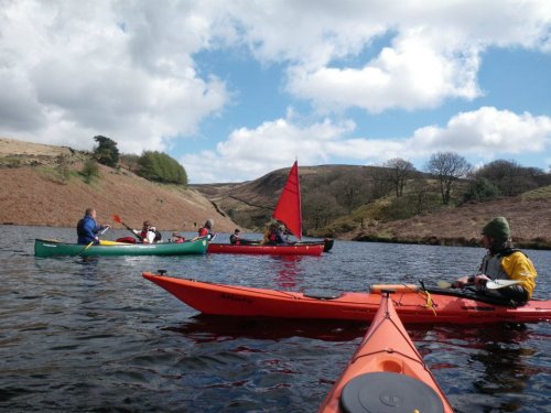 Paddlers at Errwood